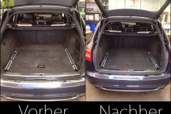 Kofferraum vorher nachher